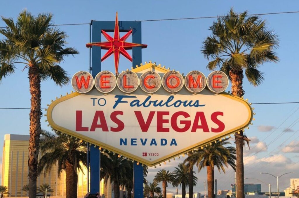 Panneau Las Vegas au Nevada