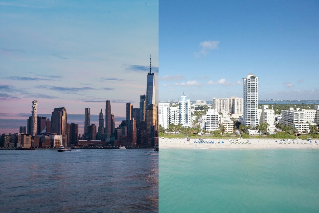 New York et Miami