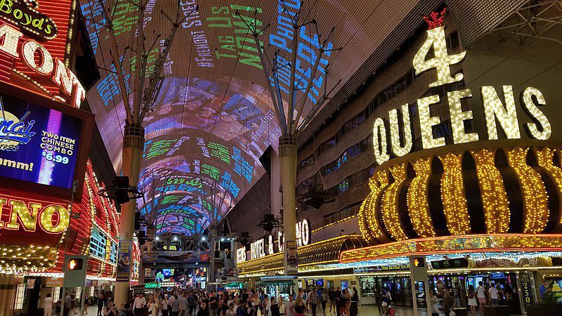 File:Fremont Street, downtown Las Vegas where the real fun happens.jpg