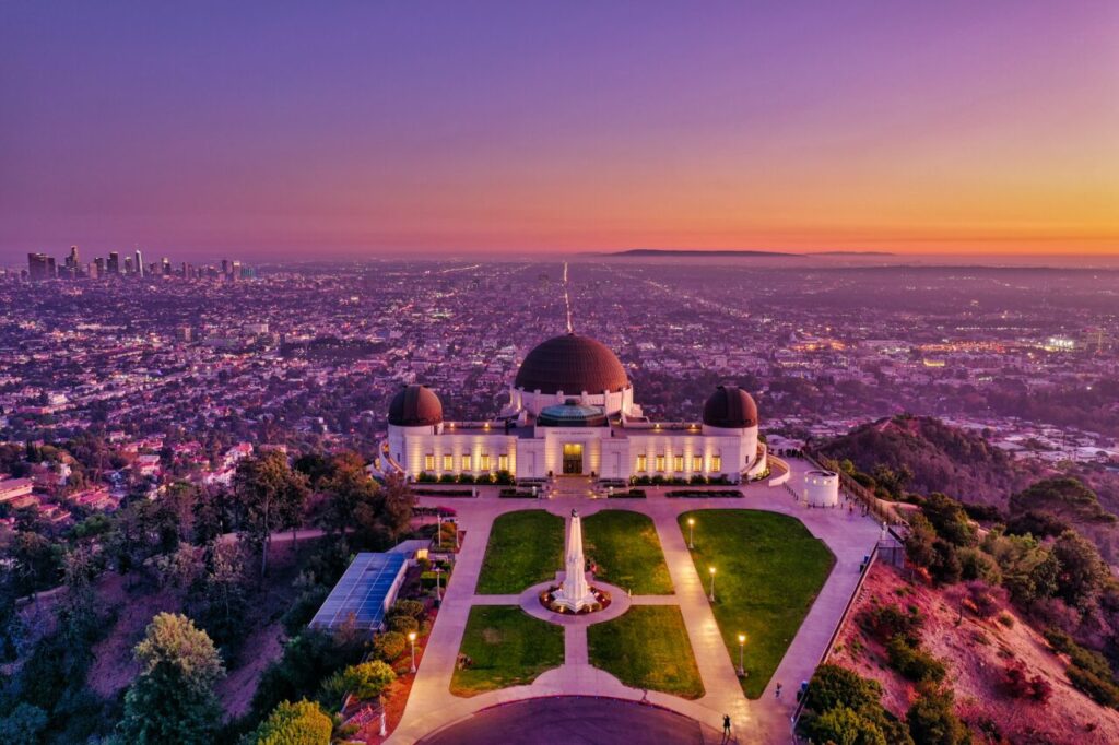 vue depuis le Griffith Observatory à Los Angeles
